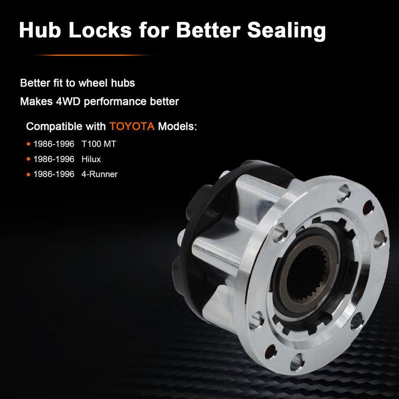 1 Piece X FOR TOYOTA Offroad 4WD 4x4 Pickup 4 Runner T100 79-85 FREE WHEEL LOCKING HUBS B005 40350-39045 4035039045 Zinc Alloy