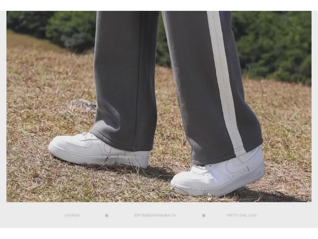 Mädchen Weitbein Frühling/Herbst 2024 Lässige Gerade Sweatpants