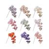 9 Heads Artificial Butterfly Orchid Real Touch Iron Wire Inner Lining Fake Phalaenopsis Multi Color 98cm