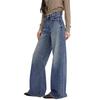 SELINE Shilin 2026 Retro Blue High-End Micro-Flare Jeans