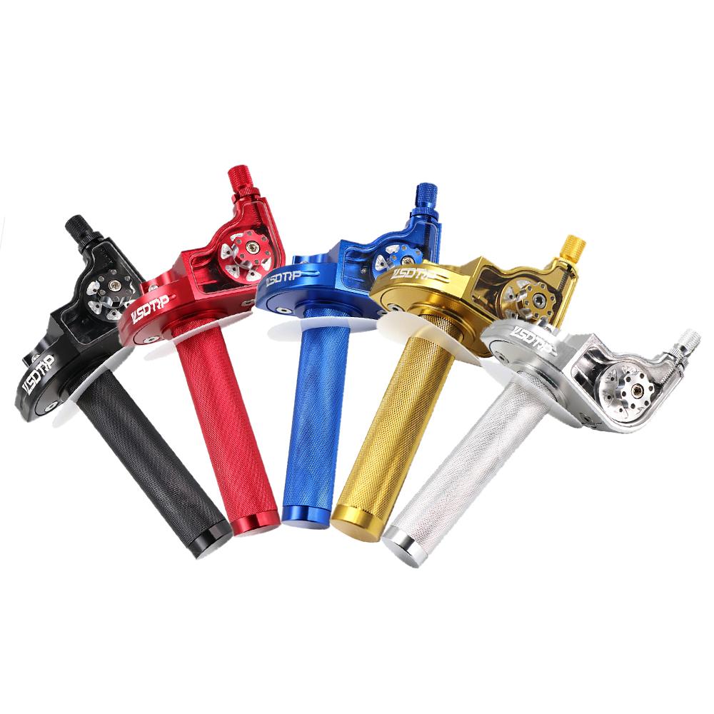 ZSDTRP 22mm Universal CNC Aluminum Accelerator Throttle Twist Grips Handlebars For Motorcycle Moped Scooter Bike M10*1.5