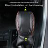 for RAV4 -2025 Gear Shift Knob Cover, Genuine Leather Interior Protective Gear Shift Trim for Toyota Highlander -2025- Red Trim