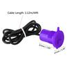 Universal Motorcycle USB Charger Socket Power Supply Port for Mobile Phone Waterproof Purple
