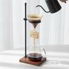 Kaffee-Dripper-Ständer mit verstellbarer Höhe Metall und Holz Pourover Kompakt für