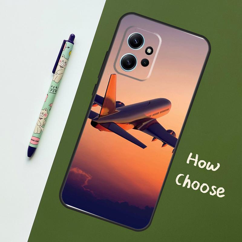 

Airplane Plane Aircraft Case For Xiaomi Redmi Note 13 11 10 12 14 15 Pro Plus Cover For Redmi 15 14C 10C 13C 12C 15C Redmi Note 10 Pro