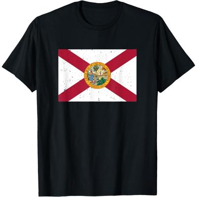 Staatsflaggen T-Shirts_ Vintage Florida FL Staatsflaggen T-Shirt T-Shirt