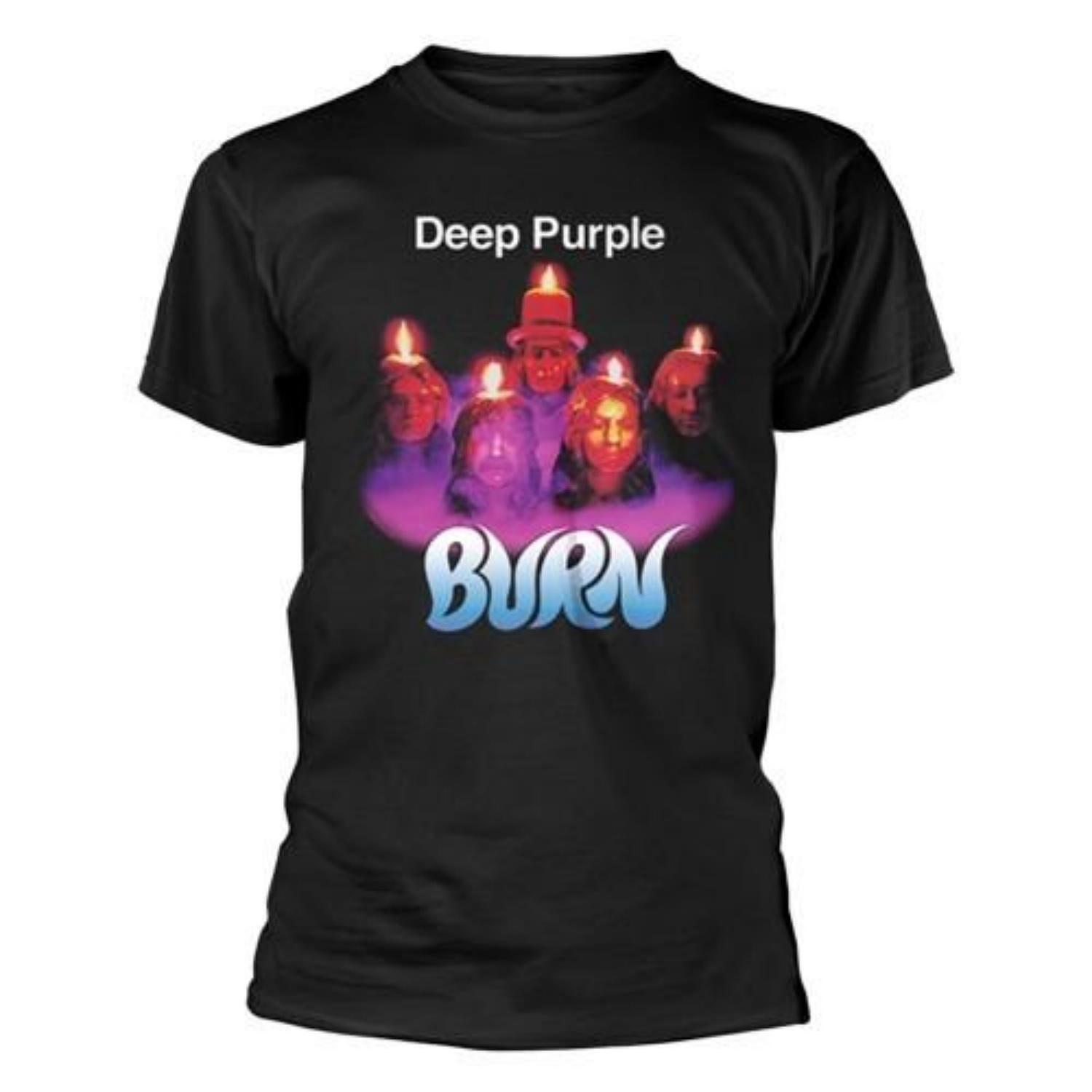 Deep Purple Unisex Adult Burn T-Shirt S