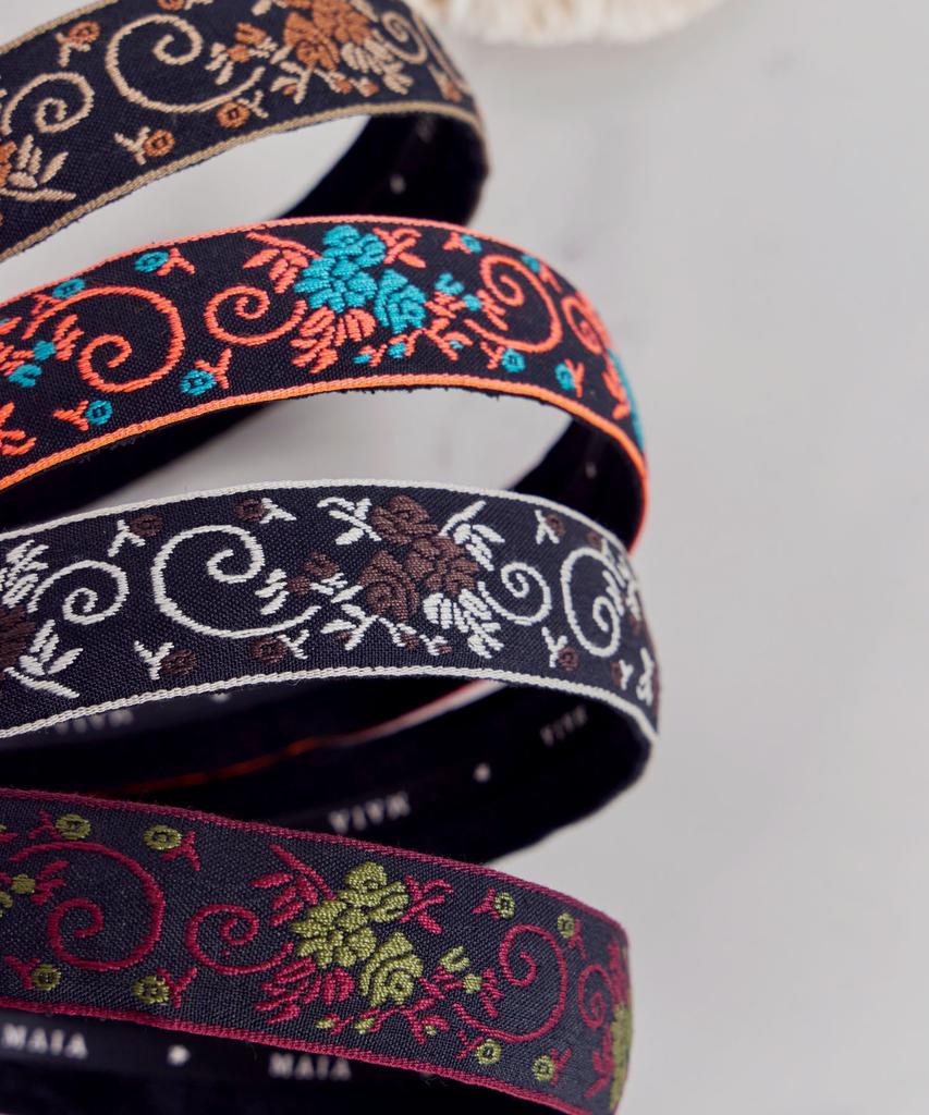 Maia Climbing Rose Headband P-Orange