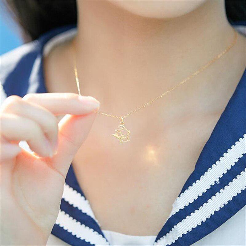 Anime Cartoon Pendant Necklace Women Chain Jewelry Accessories