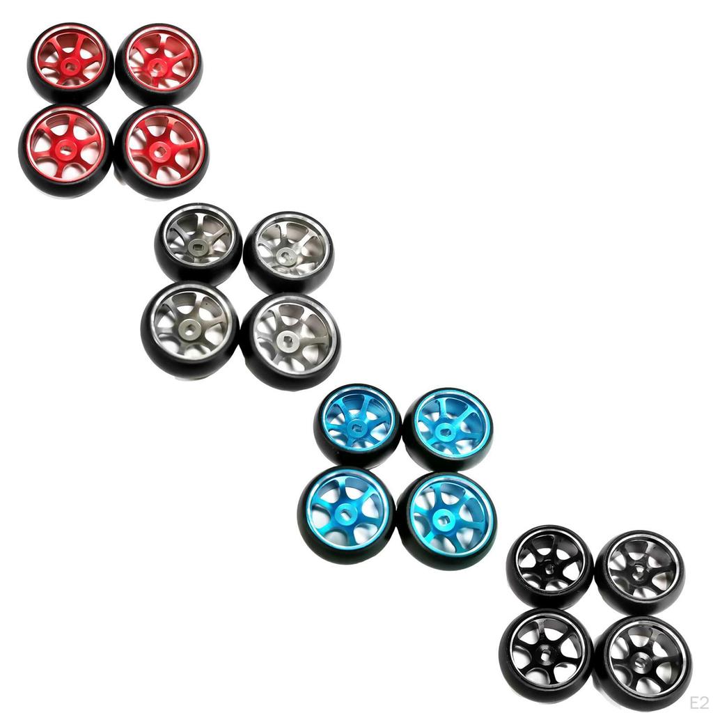 4/set RC Car Wheel Rim Tire Set 25mm Wear Resistant for K969K989RCRC Crawler Hobby Parts