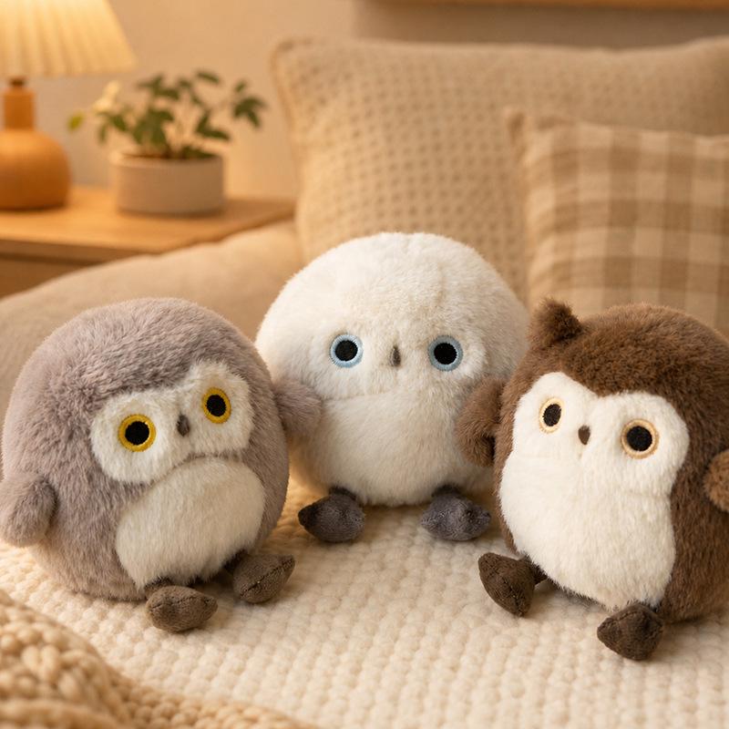 Super Cute Small Kawaii Three-Color Baby Owl Plush Doll - Perfect Girlfriend Birthday Gift