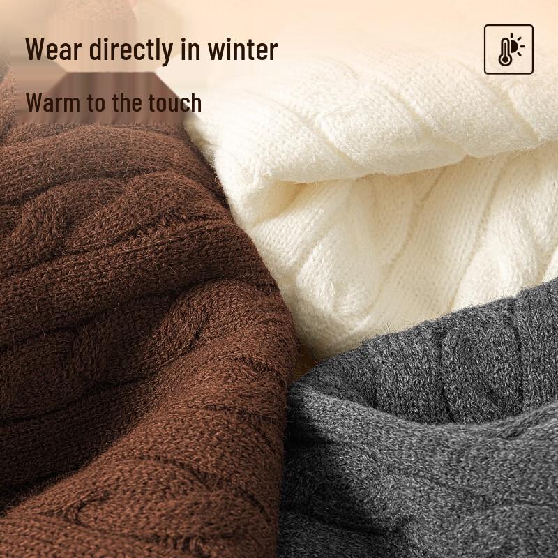 MINISO Men's Winter Cable Knit Sweater