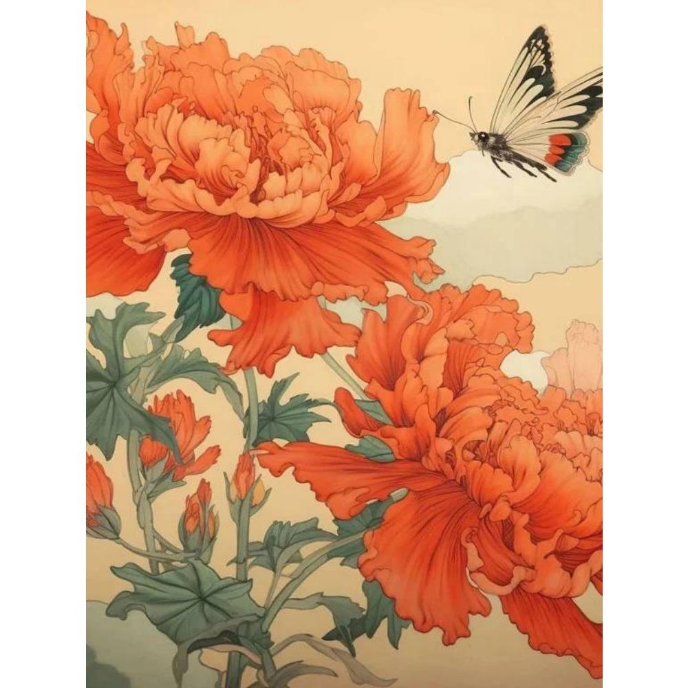 DIY Full Round Diamond Painting Cross Stitch 3D Animal Flower Home Decorative Art Style Diamond Painting 5d Diamond Art Painting