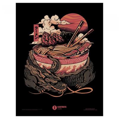 Dragons Ramen Framed Poster