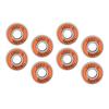 8 Pcs 608RS-ABEC 11 Skate Bearings Quality Steel Bearings High Performance Scooter Bearings Skateboard Longboards Ball Bearings