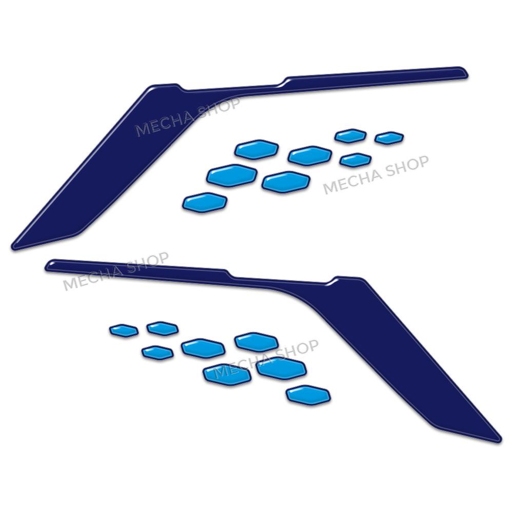 3D Resin Motorcycle Sticker Set Front Fairing Decals For MT-07 MT 07 MT07 2025 Tank Mat Decals