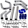 2.5 Inch Universal Aluminum Intercooler Turbo Piping Pipe Kit+ Silicone+Clamp