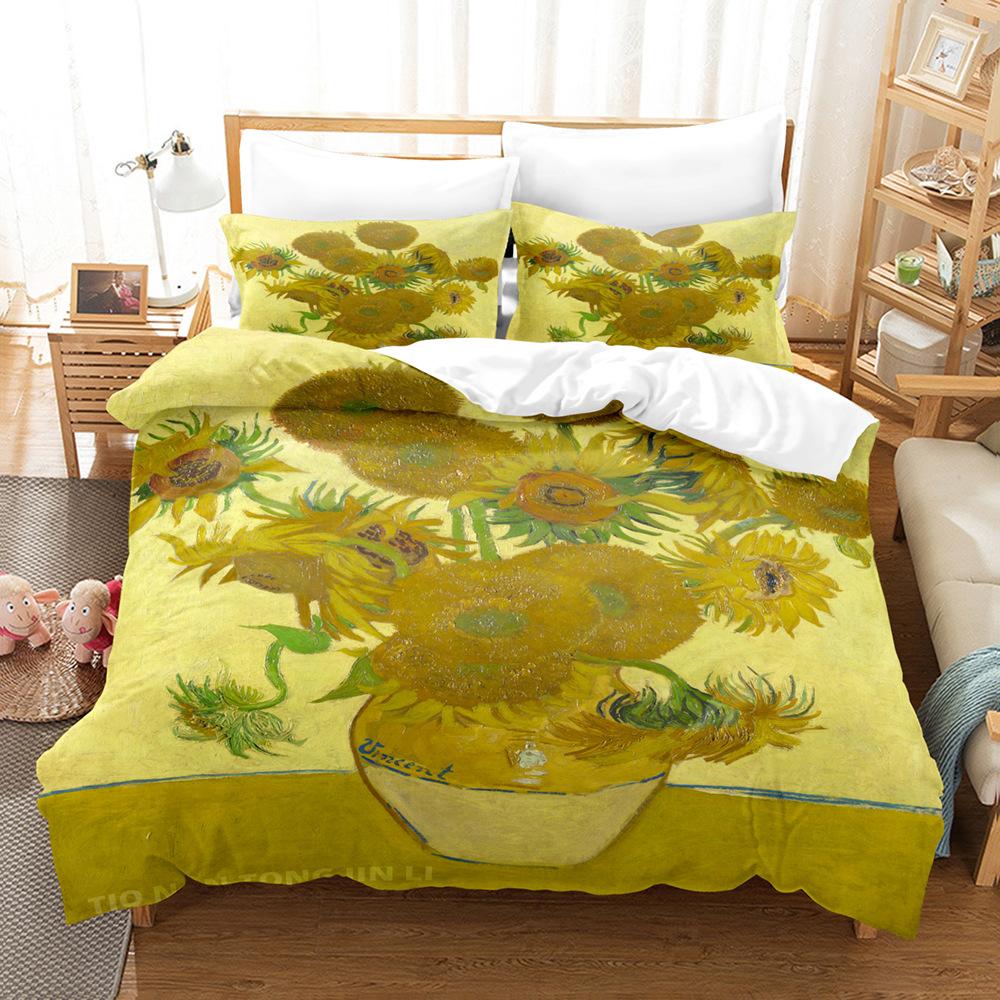 

Модная технология печати, 3D цифровая печать, постельное белье, пододеяльники, наволочки, комплекты из трех предметов quilt cover 90 * 190 pillowcase 50 * 75 * 1