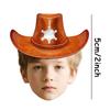 20pcs Cowboy Hat With Customized Face Sticker Personalized Age Birthday Paper Label Custom Sealing Stickers Party Supply