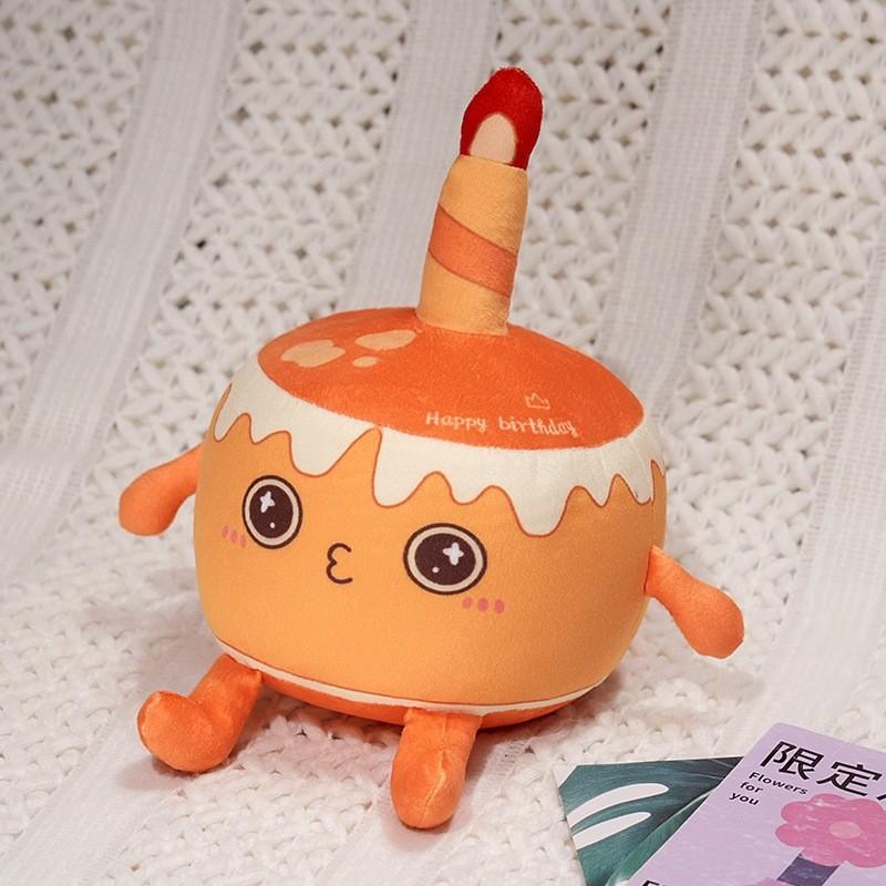 Pancake Chocolate Cake Story Plush Toy Soft Fruit Shaped Gift For Kids And Collectors