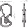 Titanium Keychain, Multifunctional Carabiner Clip Key chain Heavy Duty Car Key Organizer with Bottle Opener