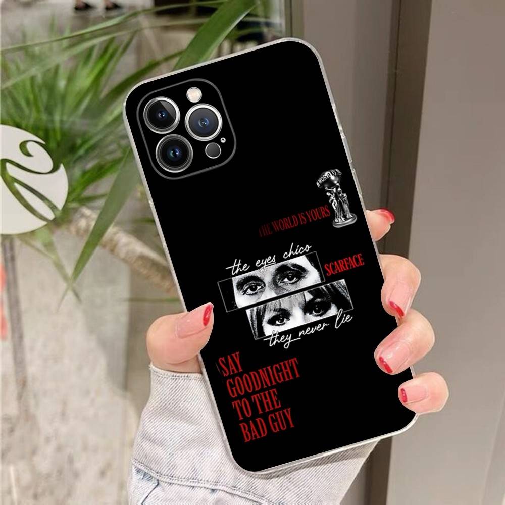 Film Scarface Tony Montana Fit For IPhone 16 15 Promax Phone Case IPhone 14 11 12 High End 13 Pro Silicone