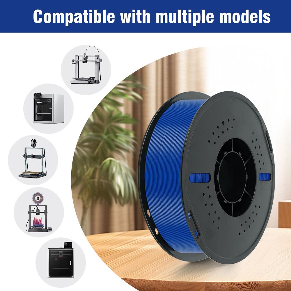 KINGROON PETG 3D Printer Filament 1.75mm 5KG 10KG Mix Color 3D Printing Material 1kg/roll PETG Plastic For FDM 3dprinter