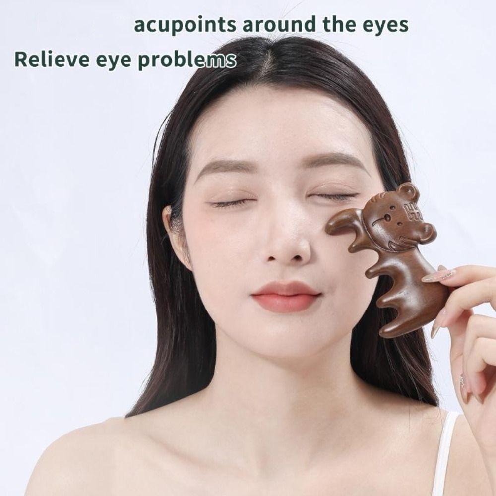 Animal Shaped Body Meridian Massage Comb Sandalwood Meridian Combs  Health Care
