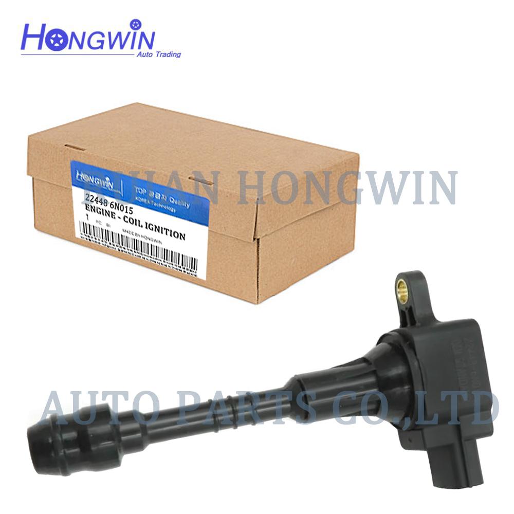 22448 6N015 Ignition Coil Fits Nissan Sentra 1.8 Almera N16 Primera P11 AIC-4004G 22448-6N011,224486N011,224486N015 X1 Coil