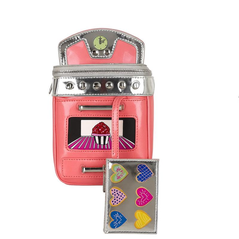 

Fashion Creative Oven Shaped Mini Women s Shoulder Bag Casual Personalized Cute Pink Small Square Bag Mobile Phone Bag