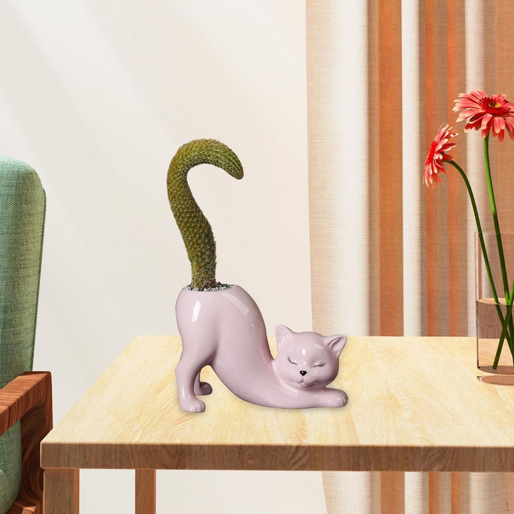 Adorable Kitty Planter for Indoor And Outdoor Gardening