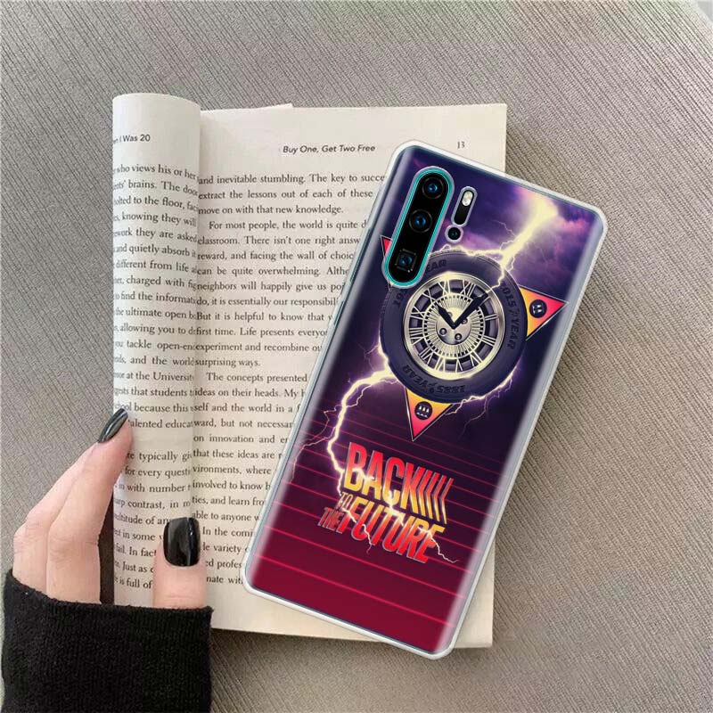 Back To The Future License Phone Case For Huawei P50 Pro P10 P20 P30 P40 Lite Cover Mate 40 30 20 10 Lite Capa Shell