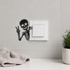 Funny Skeleton Switch Sticker Light Switch Decals Self Adhesive Wall Art Decor