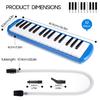 CAHAYA Melodica Melodica with the Latest Can Be Used for Standing or Tabletop Handbag or Shoulder Melody Includes 2 Tabletop 2 Standing 1 Cleaning and