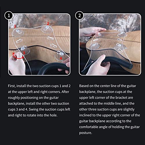 FOREGA Classical Guitar Support, Suction, Streamlined Guitar Support Frame