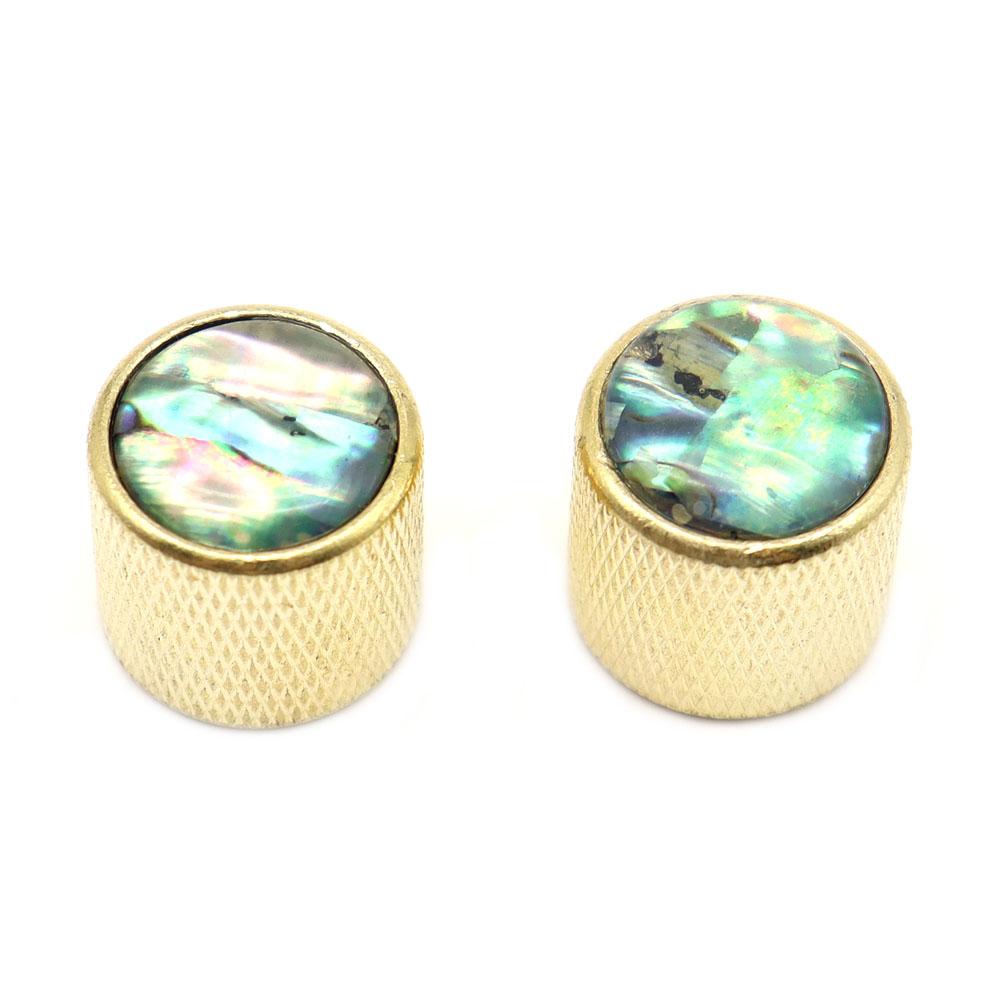 1Pcs2Pcs Metal Guitar Knobs Abalone Top With Inlaid Shell Guitar Knobs
