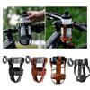 Leather Road Bike Beverage Holder Bicycles Water Bottles Cup Holder Bike Coffee Drink Cup Holder Easily to Install