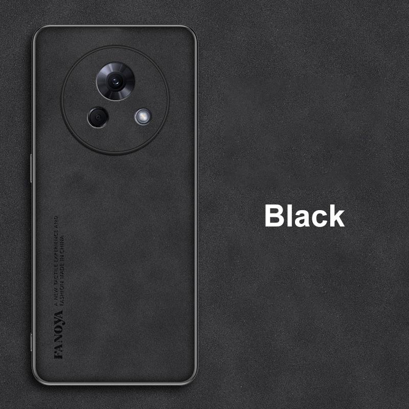 

Для Meizu Lucky 08 5G Чехол Роскошный Чехол для телефона из ПУ кожи Для Meizu Lucky 08 Задняя крышка Матовый силиконовый Противоударный Полная защита For Meizu Lucky 08 чёрный