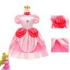 Super Mario Prinzessin Peach Cartoon Rollenspiel Kostüm Halloween Cosplay Kleid