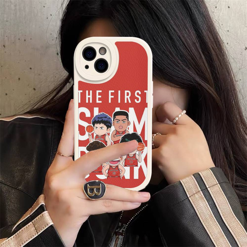 Lovely Anime S-Slam D-Dunk Phone Cover For IPhone 11 12 13 14 15 16 Pro Max Mini Plus Soft Leather Case