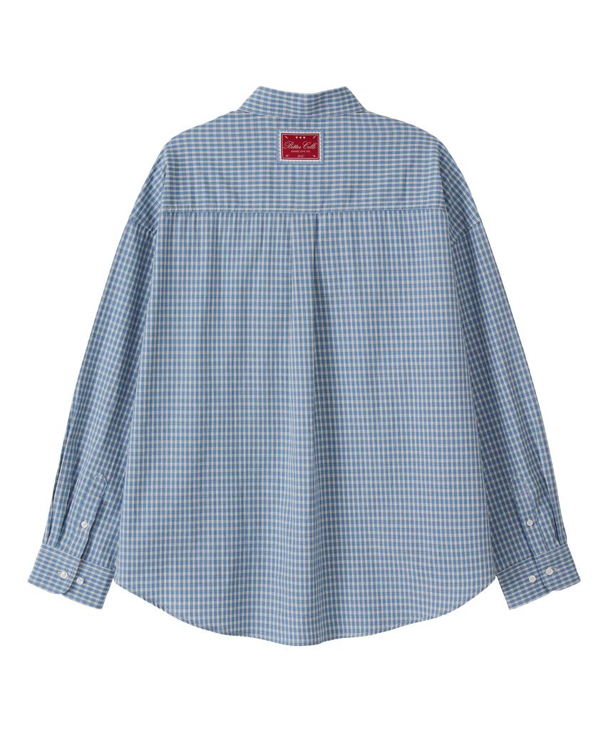 Biteoseljeu Oversized Cony Check Shirt - Blue
