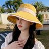 Dayan sun hat summer new peach skin velvet bucket hat women's outdoor travel sun hat seaside beach hat