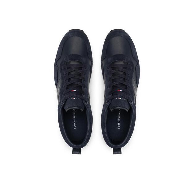 Мужские кроссовки Tommy Hilfiger Iconic кожа замша mix runner fm0fm00924 granatowy