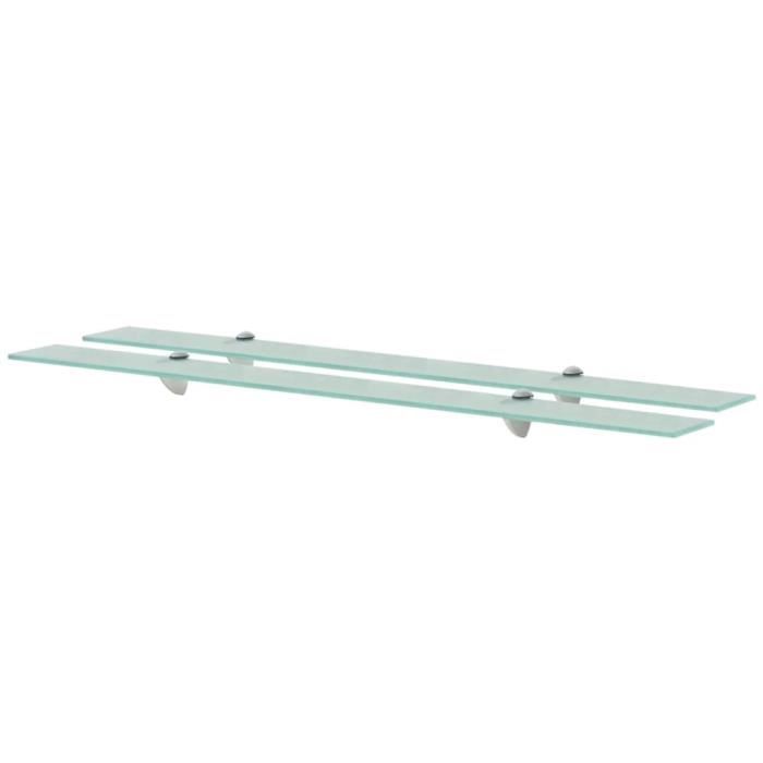 VidaXL Étagères murales 2 pcs Verre 100 x 10 cm 8 mm