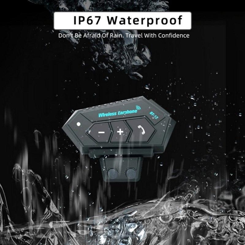 Outdoor Sports Wireless Handsfree Call Helmets Headphones, Wireless Connectivity Suitable for Cyclists Motorbike Riders