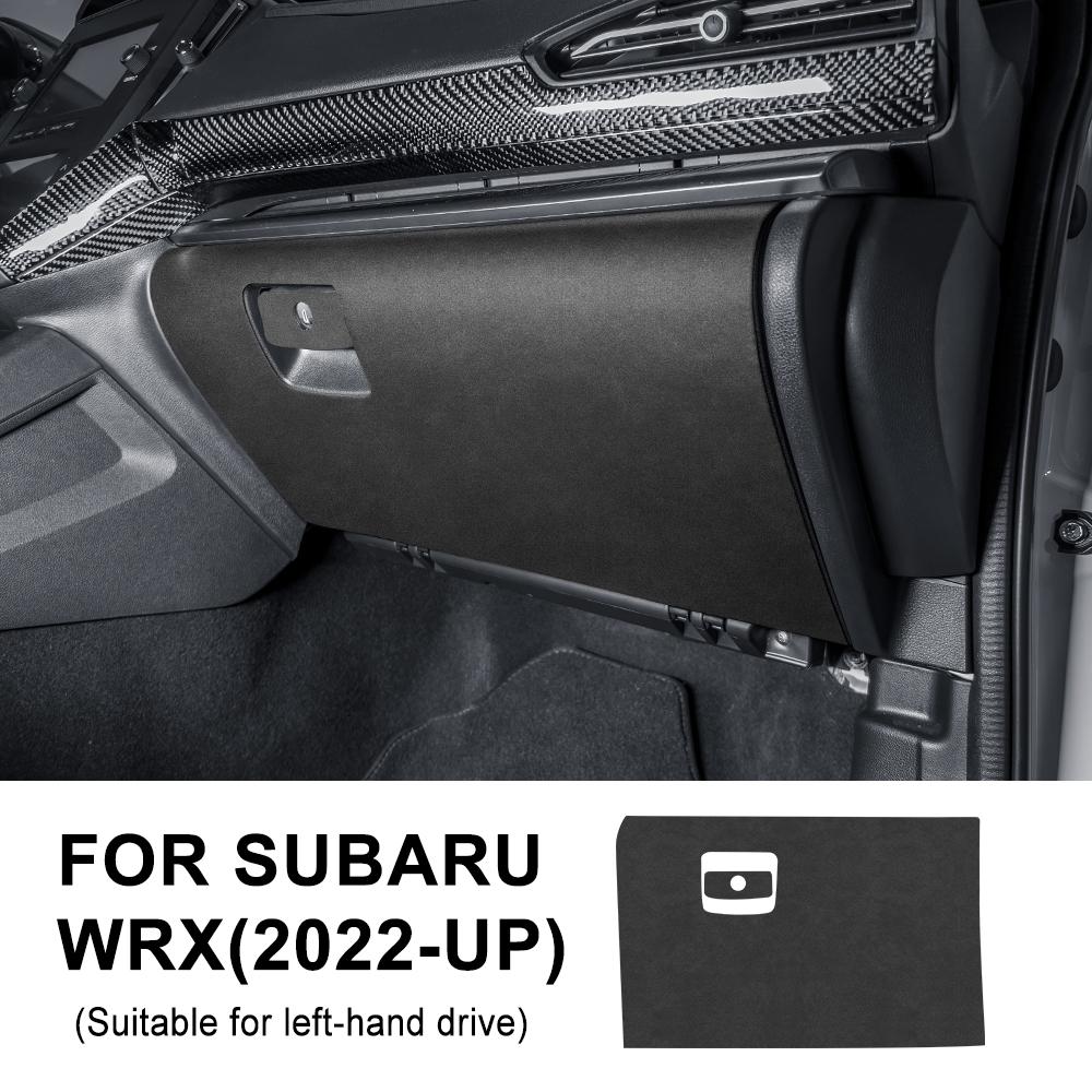 Anti-kick Pad For Subaru WRX 2025 2025 2025Carbon Fiber Texture Suede Sticker LHD RHD Copilot Storage Box Protection Accessories