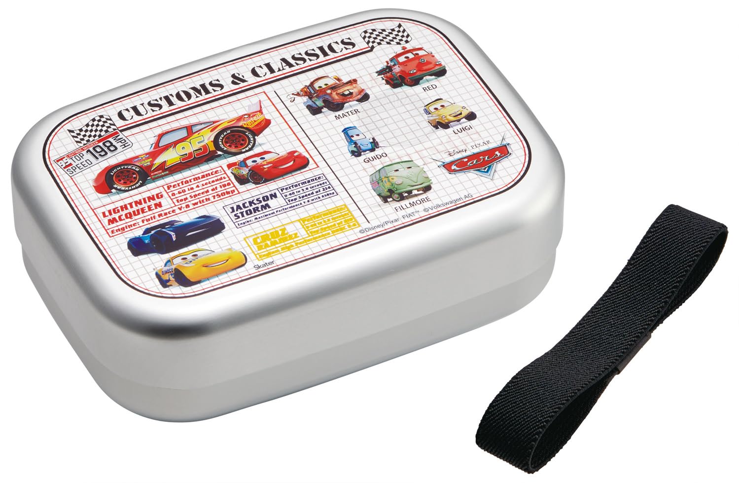 

Skater Aluminum Lunch for with Lunch Made in Disney Cars Boys Box, 370ml, Kids, Insulated, Belt, Japan, 25, (ALB5NV68915)