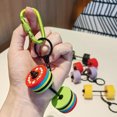 Portachiavi Manubrio & Bilanciere - Gancio per Borsa Fitness & Regalo