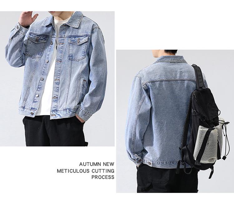 2024 Men's Trendy Loose Denim Jacket - Spring Casual Korean Style