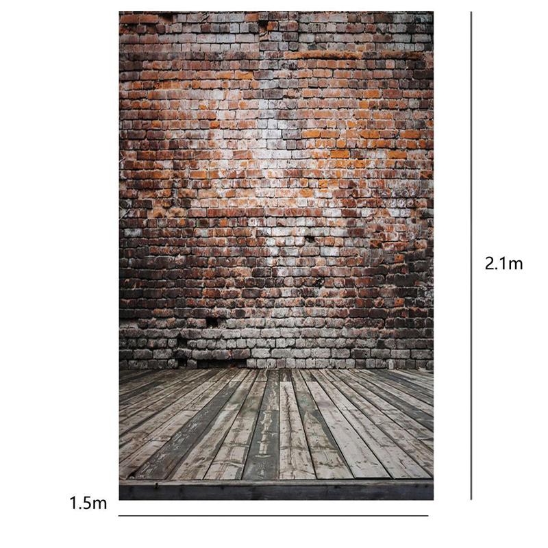 5x7ft Retro Brick Wall Photography Studio Wall Background Vinyl Photo Backdrop